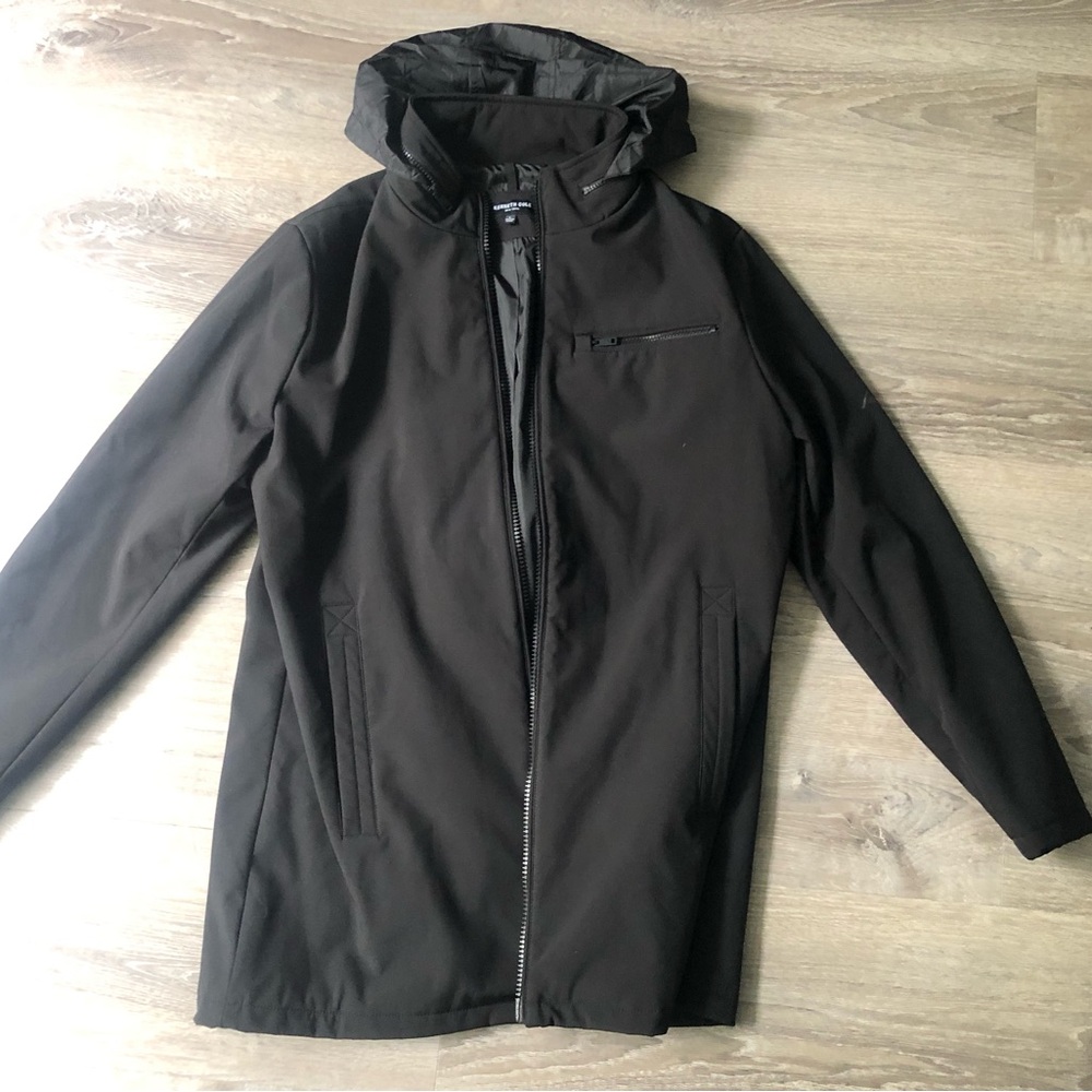 Men's Black Hooded Jacket